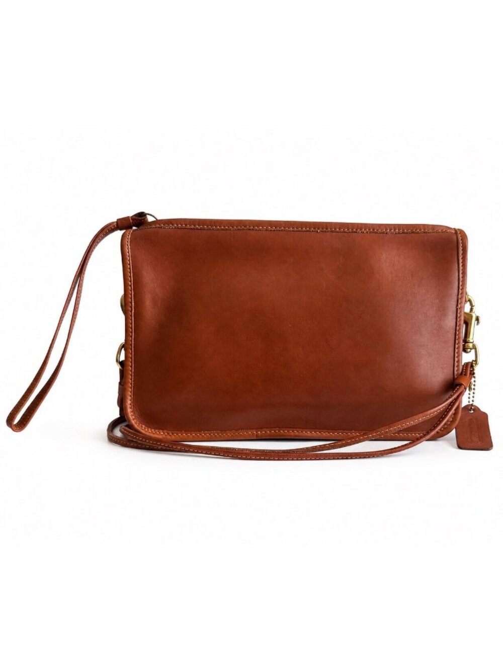Vintage Coach 9455 Basic Bag British Tan Leather USA pre-1994
